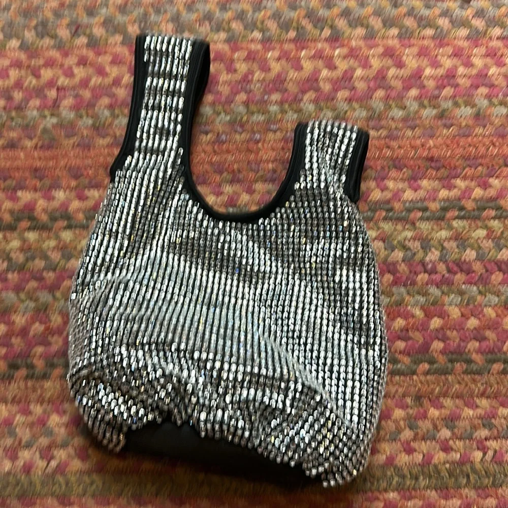 NWT J CREW RHINESTONE LIMITED EDITION CRYSTAL HAND BAG party bling - Picture 3 of 7